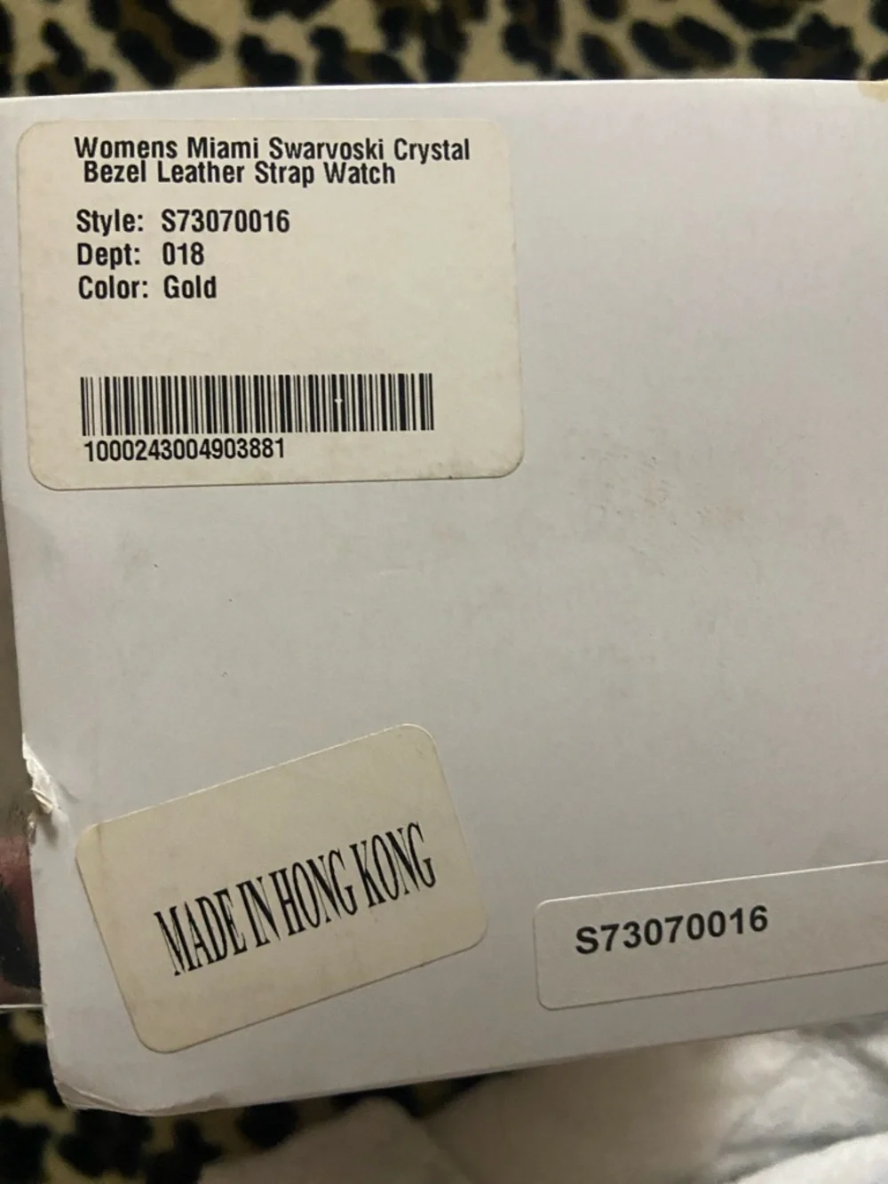 Versus by Versace . Women’s Miami Swarovski Crystal Bezel Leather Strap Watch - Picture 7 of 7